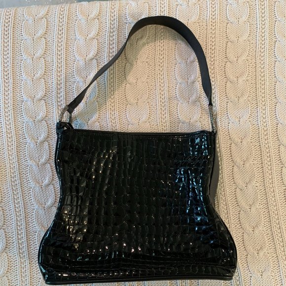 Brighton Black Leather Handbag - Picture 2 of 8